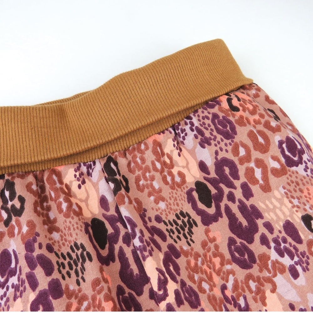 HonestBaby Clothing Leopard Print Sweatshirt Jogger Set Purple Brown | 24M | NWT - Picture 2 of 9